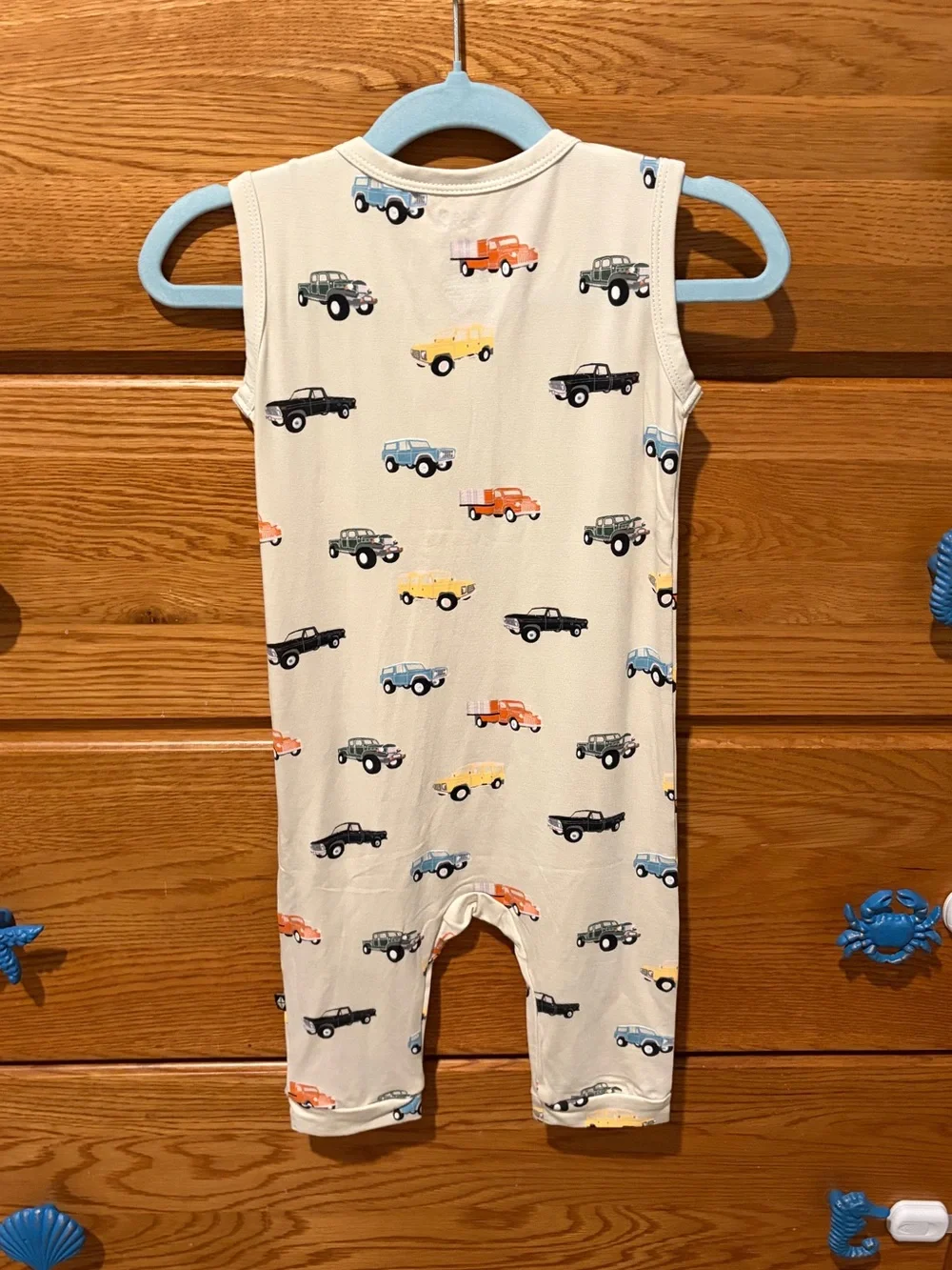 Kyte Baby Trucks Sleeveless Romper🛻 NWOT - 3T